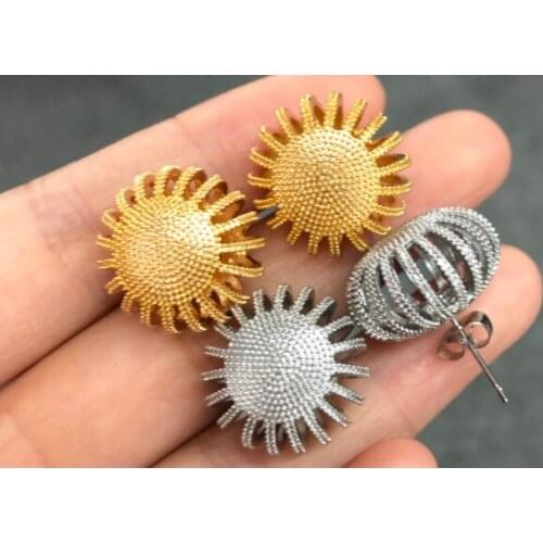 Hollow Out Ball Earings Fashion Jewelry Stainless Steel Geometry Stud Earring Wedding Bridesmaid Gifts Bijoux Femme 2021