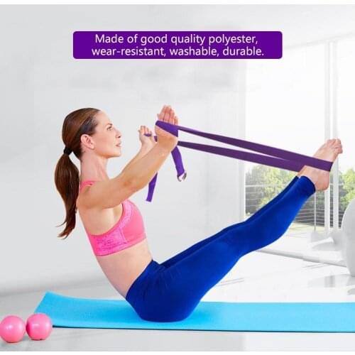 Women Yoga Stretch Strap Multi-Colors D-Ring Belt Fitness Exercise Gym Rope Figure Waist Leg Resistance Fitness Bands Yoga Belt
