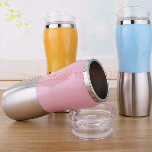 10pcs Direct Drink Double Insulation Car Cup High Quality Stainless Steel Coffee Cup Cup Insulation Cup Vacuum Flasks