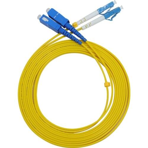 10pcs SC/UPC-LC/UPC Single mode dual core fiber optic patch cord simplex Jumper Cable SM Duplex 2 cores Optic 1m 2m 3m 5m 10m