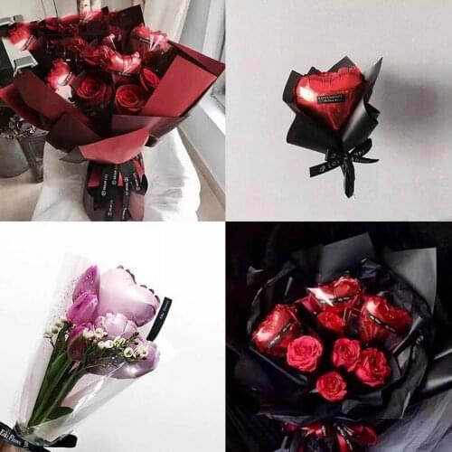 100pcs 5inch Mini Red Foil Heart Star Balloons To Make Flower Bouquet for Valentines Day Wedding Birthday Decor