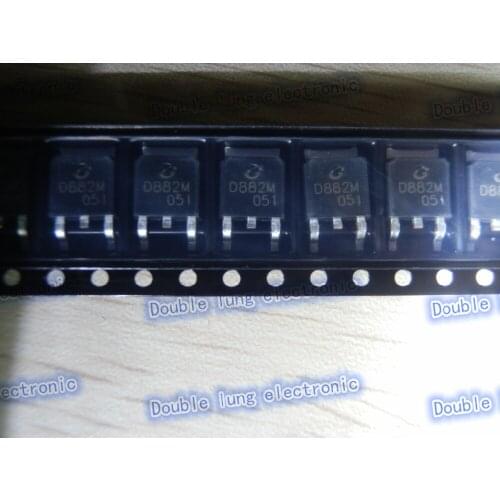 100PCS/LOT 2SD882M 2SD882 D882M D882 TO-252 NPN Transistors 30V 3A