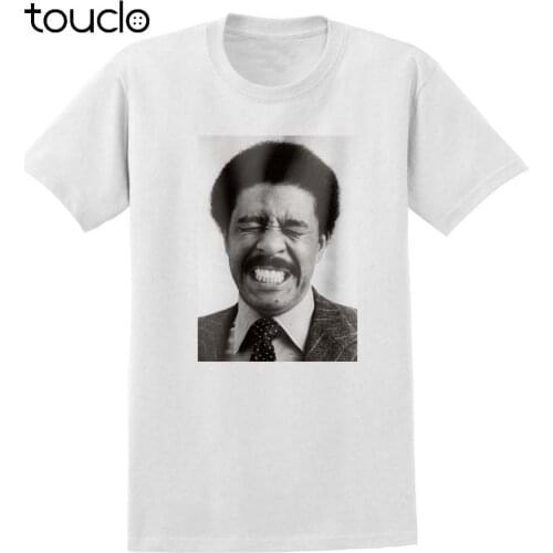 2019 Summer New Print Man Cotton Fashion Richard Pryor T-Shirt Crazy Sensation, 70S / 80S Black custom Made Tee Shirts