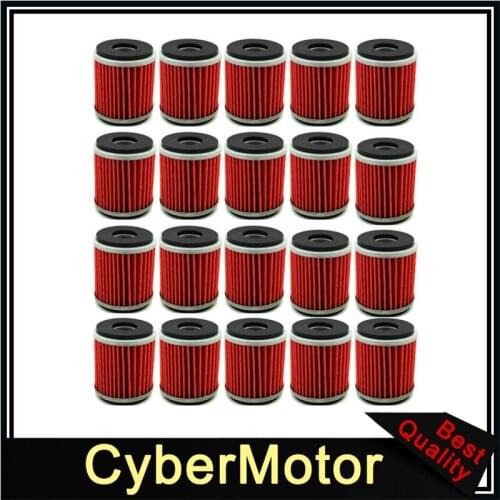 20x Fuel Oil Filter For Yamaha ATV 4 Wheeler Quad Dirt Motor Bike Raptor 250 YFZ450 WR250