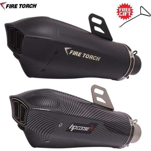 51mm Universal Motorcycle Exhaust Muffler Pipe Escape Moto Scooter For Ninja400 NK250 R6 X-ADV750 Z900 Z1000 PCX Bike Cover