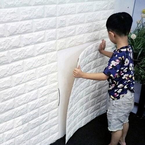70*77 3D Wall Sticker Self Adhesive Wallpaper 3D Wall Stickers PE Foam living Room Decoration Wall Decor