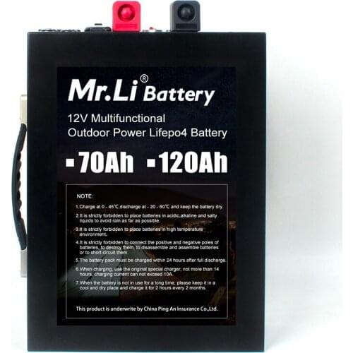 12v 70Ah rechargeable batteries outdoor camping battery lithium battery digital devices lifepo4 pack