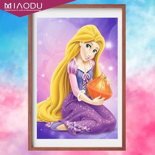 Disney DIY 5D Diamond Painting Rapunzel Princess Lappa Diamond Embroidery Mosaic Cross Stitch Home Decor Handmade Gifts