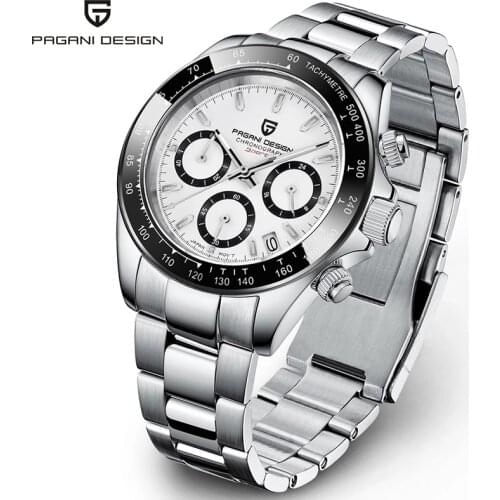 2021 New PAGANI Design Top Brand Mens Sports Quartz Watches Sapphire Stainless Steel Waterproof Chronograph Luxury Reloj Hombre