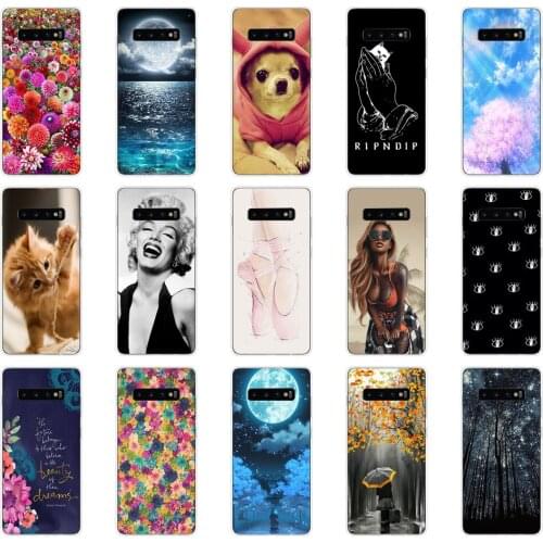 For Samsung Galaxy S10 Case S10Plus Case Silicone TPU Cover Phone S10 E 10e Case For Samsung S10 Plus G975F S10 SM-G973F Case
