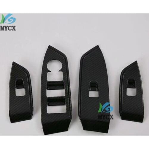 For Mazda CX8 CX-8 CX 8 2018 2019 Window Switch Panel Adjust Cover Trim Stickers Strips Garnish Decoration Car Styling