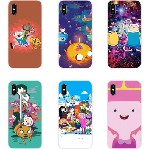 For Samsung Galaxy S4 S5 MINI S6 S7 edge S8 S9 S10 Plus Note 3 4 5 8 9 Adventure Time Accessories Phone Shell Covers