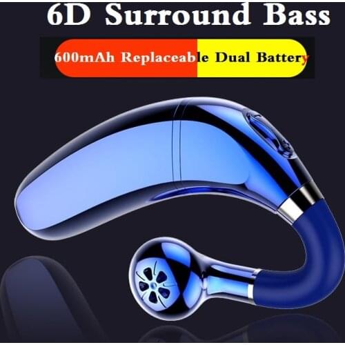 GDLYL Original Bluetooth Headset V5.0 Business Earphone Handsfree Headset 60Hrs Talking Driving Headphones with Mic for Phones