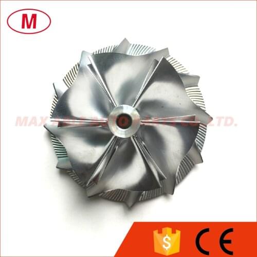 RHF5 50.50/66.00mm 6+6 blades Reverse High Performance Turbo Billet Compressor wheel/Aluminum 2618/Milling compressor wheel