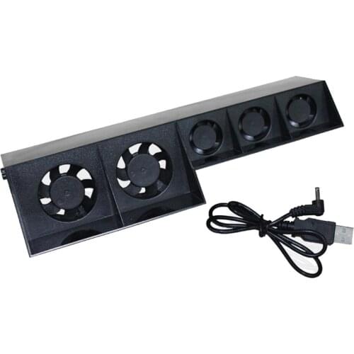 Cooler Cooling Fan Mulitfunction Cooler Cooling Fan External USB HUB for Sony 4 PS4