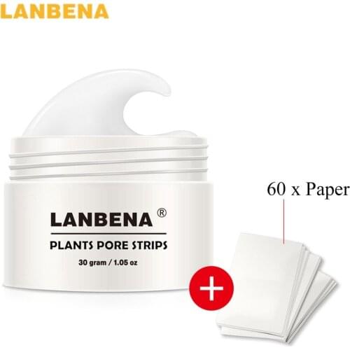LANBENA New Blackhead Remover Nose Mask Pore Strip Black Mask Peeling Acne Treatment Black Oil Control Deep Cleansing Skin Care