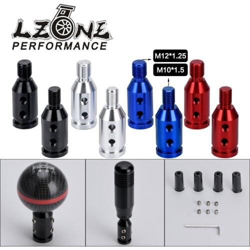 M12x1.25mm /M10x1.5mm Universal Aluminum Gear Shift Knob Shifter Adapter For Non Threaded Shifters For BMW Mini 4 Colors