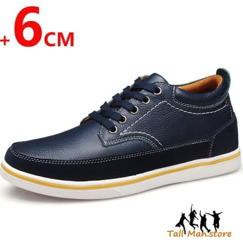 Men Leather Shoes Elevator Shoes Heightening Shoes Height Increase Shoes Insoles 6CM Tall Man Formal Shoes Tall Shoes