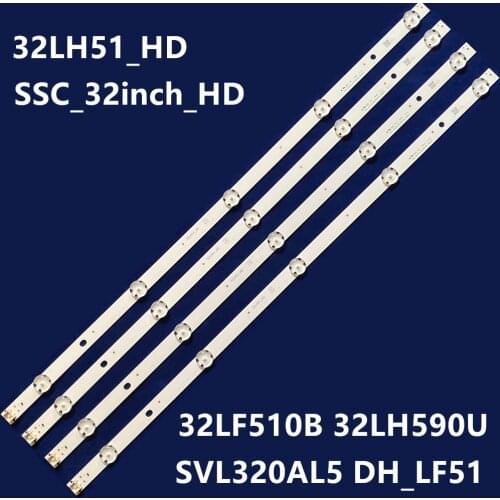 New 5 Lamps LED Backlight Strip For LG 32LH602D 32LH602U 32LJ600B 32LW300C 32LX300C 32MB17HB Bars Kit Television LED Bands Array