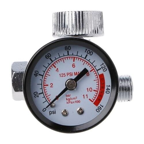 New Dial 1/4\" Pneumatic Air Control Compressor Pressure Gauge Regulator Valve 50JC