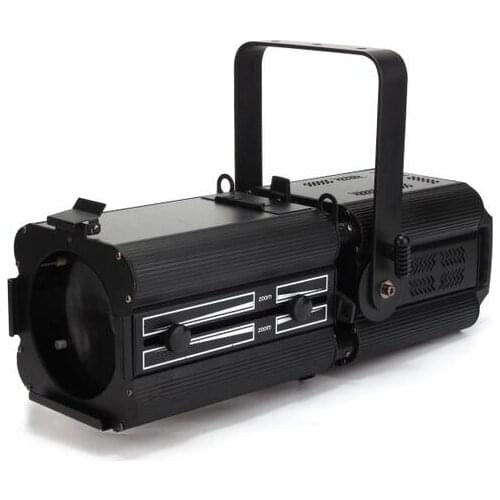 Free shipping 200w 4in1 rgbw led ellipsoidal leko spot advertisement gobo logo projector professional studio theater spot light