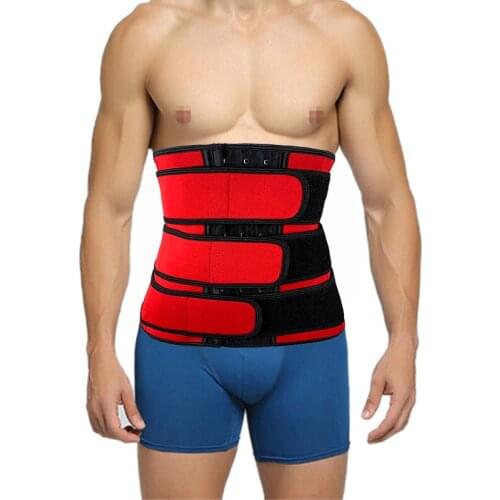 YAGIMI Waist Trainer for Man Body Shaper Trimmer Sheath Belly Sweat Belt Lose Weight Shapewear Fajas New Red Slimming Corset