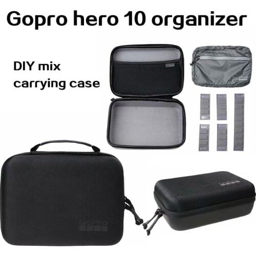 Gopro Bag Multifunctional Sports Camera Universal Carrying Case Grid Free Combination for Gopro 9 8 7 Storage Bag Accessories