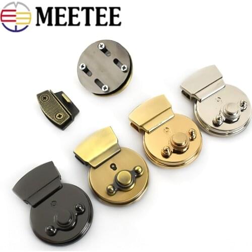 1/2pcs Fashion Metal Turn Locks Replacement Bags Snap Hooks Purse Clasp Closure Lock DIY Crafts Accessories KY2066