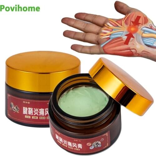 1Pcs 30g Tenosynovitis Analgesic Cream Wrist Thumb Finger Muscles Pain Relief Ointment Tendon Sheath Massage Herbal Plaster