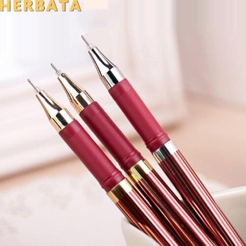 12pcs/lot 0.5 mm Gel Pen Signature Pen for Writing School Supplies Stationery escolar CL-1023