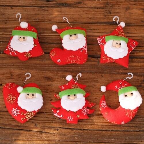 1Pc Christmas Tree Pendant Santa Hanging Ornaments Xmas New Year Decoration