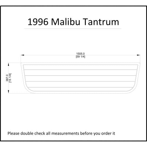 1996 Malibu Tantrum Swim Platform Pads Boat EVA Teak Decking 1/4" 6mm