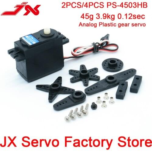 2PCS/4PCS JX Servo PS-4503HB 45.5g 3KG RC Standard Servo Plastic Steering Gear Motor Servo For RC Models Airplane Parts Acces