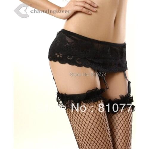 2019 fashion classic good quality lace one-piece fishnet stockings women garter set female clothes Free shipping