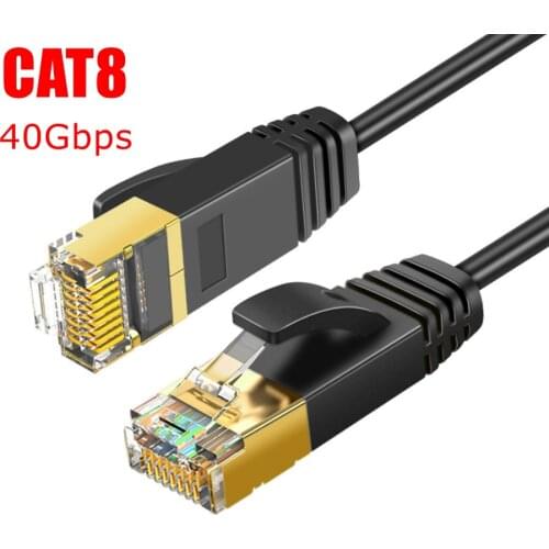 40Gbps Ethernet Cable RJ45 Cat8 Cable UTP RJ 45 Network Cable Cat8 Cord for Modem Router Cable Ethernet 0.3m-5m