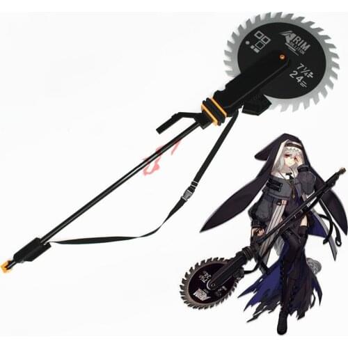 Anime! Arknights Specter Weapon Cosplay Prop Deep Sea Hunter Electric Saw Replica Props for Halloween Christmas Fancy Party