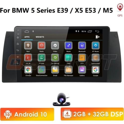 Android 10 4G 64G Car DVD Player For BMW X5 E53 E39 GPS stereo audio navigation multimedia screen head unit nodvd rds dvr 2+32
