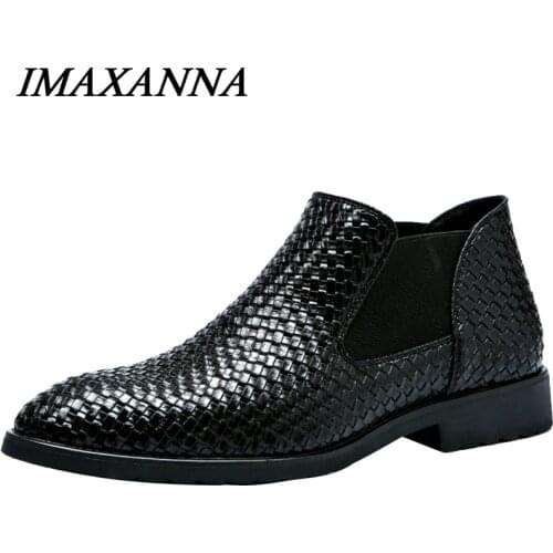 Мужские ботинки челси Imaxanna China At AliExpress