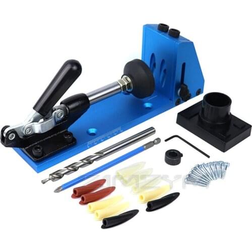 Pocket Hole Jig Kit Woodworking Perforation Locator Manual 9.5mm Drill Guide Jointing Drilling Locator Oblique Hole Locator