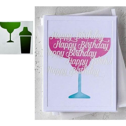 Summer Cup Drink Metal Cutting Days Dice And Stamps Stencils For Scrapbooking Stamps Embossing Mold Diy Paper Cards Craft 2021