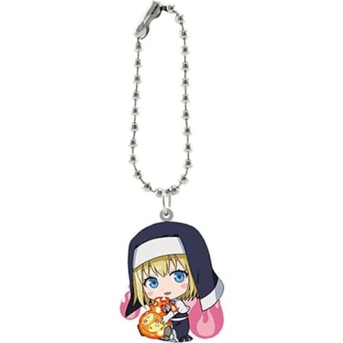 Nihon Cartoon Fire Force Resin Pendants Metal Chains For Key Tools 2021 Fireman Birtyday Gift PVC Handcraft Jewelry Dropshipping