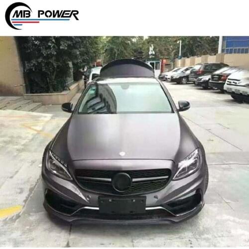 NEWS!high quality c class w205 14y~ 4D bodykit with front bumper rear bumper over fenders rear wing and grille body kit