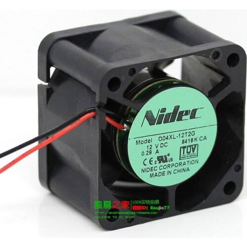 NEW NIDEC D04XL-12T2G 4028 4CM Double Ball bearing 1U Server cooling fan