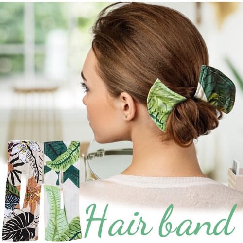Headband light French retro hair band wearing Korean printed dongut Flower Headband designer headbands baby girl headbands