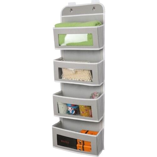 Simple Portable Non-woven Hanging Storage Bag Wearproof Carriage Bags for Sundries Cosmetics Magazine Books Home Storage