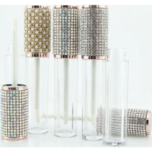 30pcs 4.5ml Lip Gloss Tubes Crystal Rhinestone Lip Gloss Wand Tubes Empty Lip Gloss Containers
