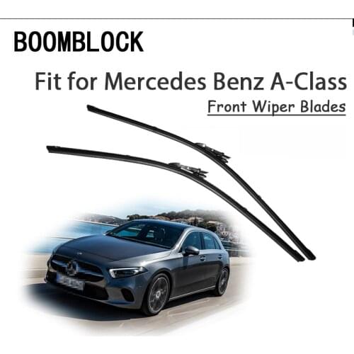 BOOMBLOCK 2PCS High Quality Front Windshield Wiper Blades For Mercedes Benz A Class W176 W169 W168 Accessories