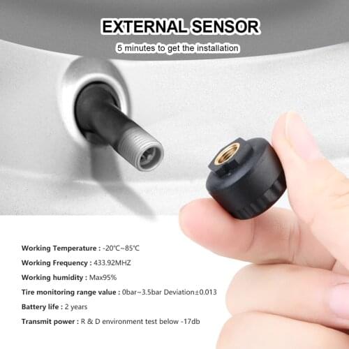 TPMS Car Tire Pressure Monitoring System Tire Position Exchange 0-50 psi