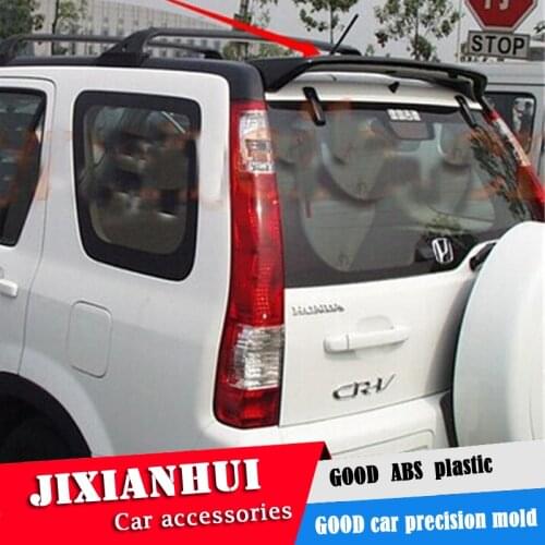 For CR-V Spoiler 2001-2006 Honda CRV Spoiler WDK ABS plastic Material Car Rear Wing Color Rear Spoiler