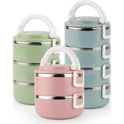 Stainless Steel Thermos Lunch Box For Kids Japanese Adult Bento Box Portable Leak Proof Lunchbox School Food Container Storage